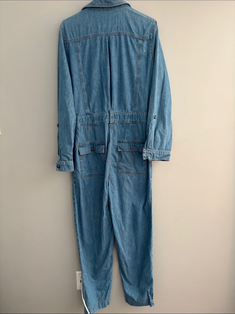 Anthropologie Light Blue Denim Jumpsuit - Picture 3 of 3
